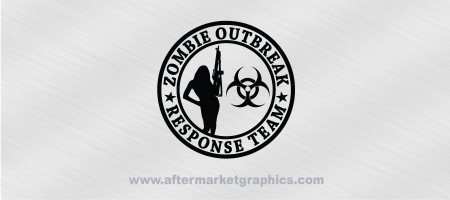 Zombie Outbreak Response Team Female 02 Decal